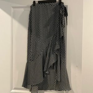 Hi low maxi slip skirt